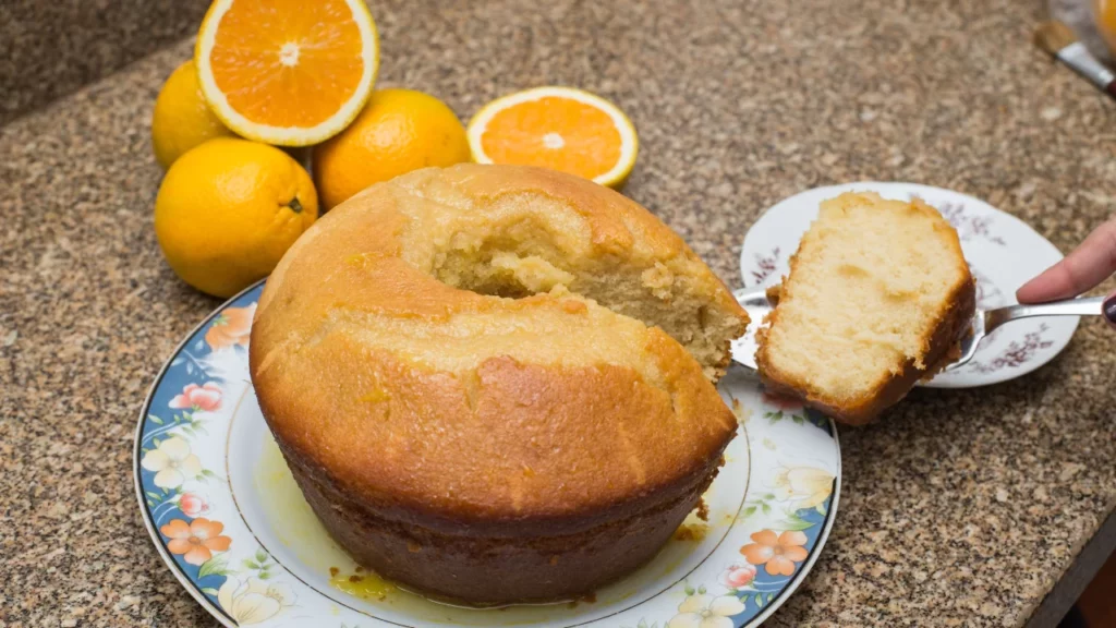 Bolo de laranja com casca tudo gostoso