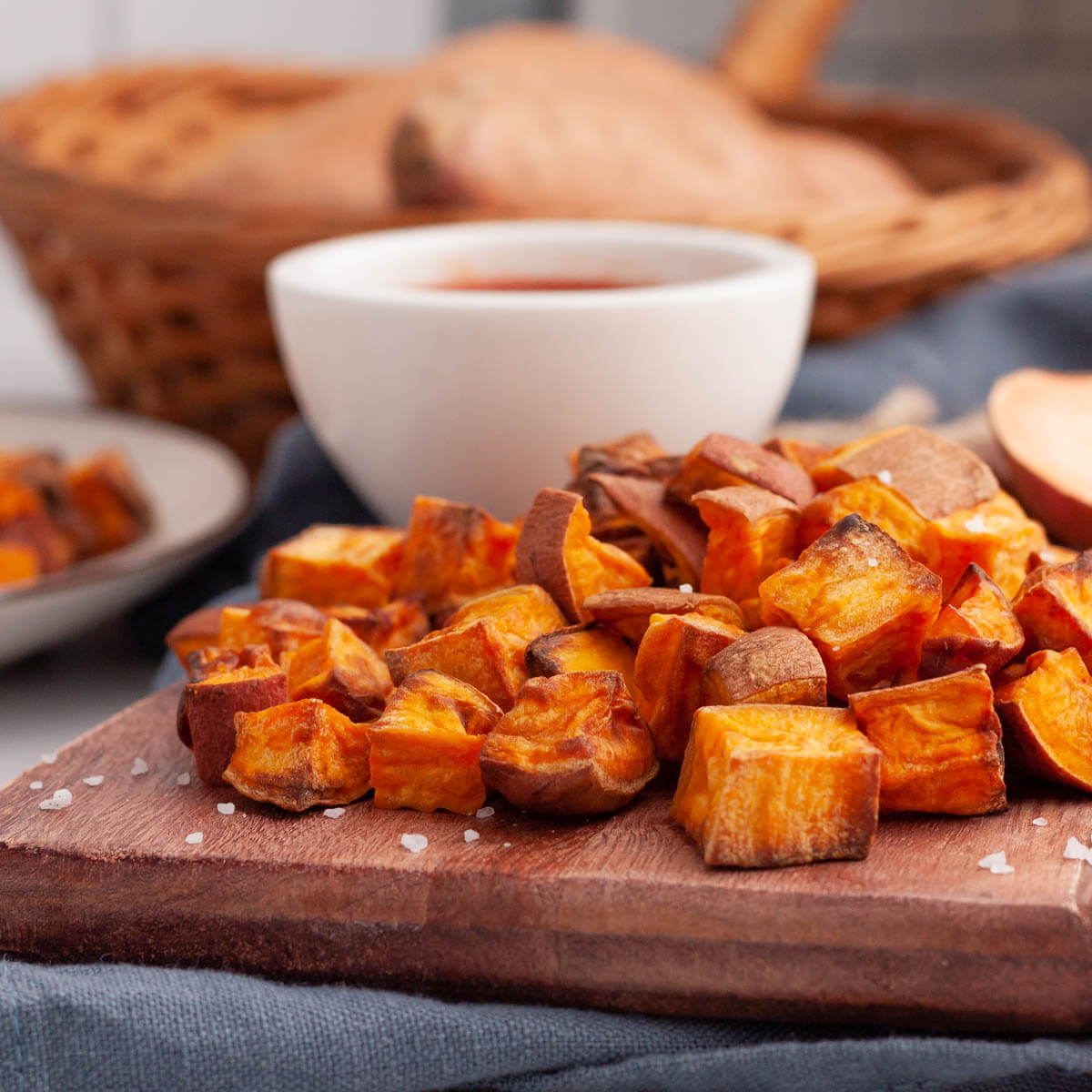 Batata doce rústica na airfryer