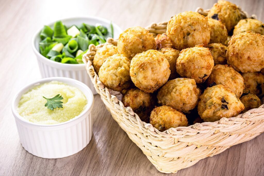 Bolinho de arroz com batata