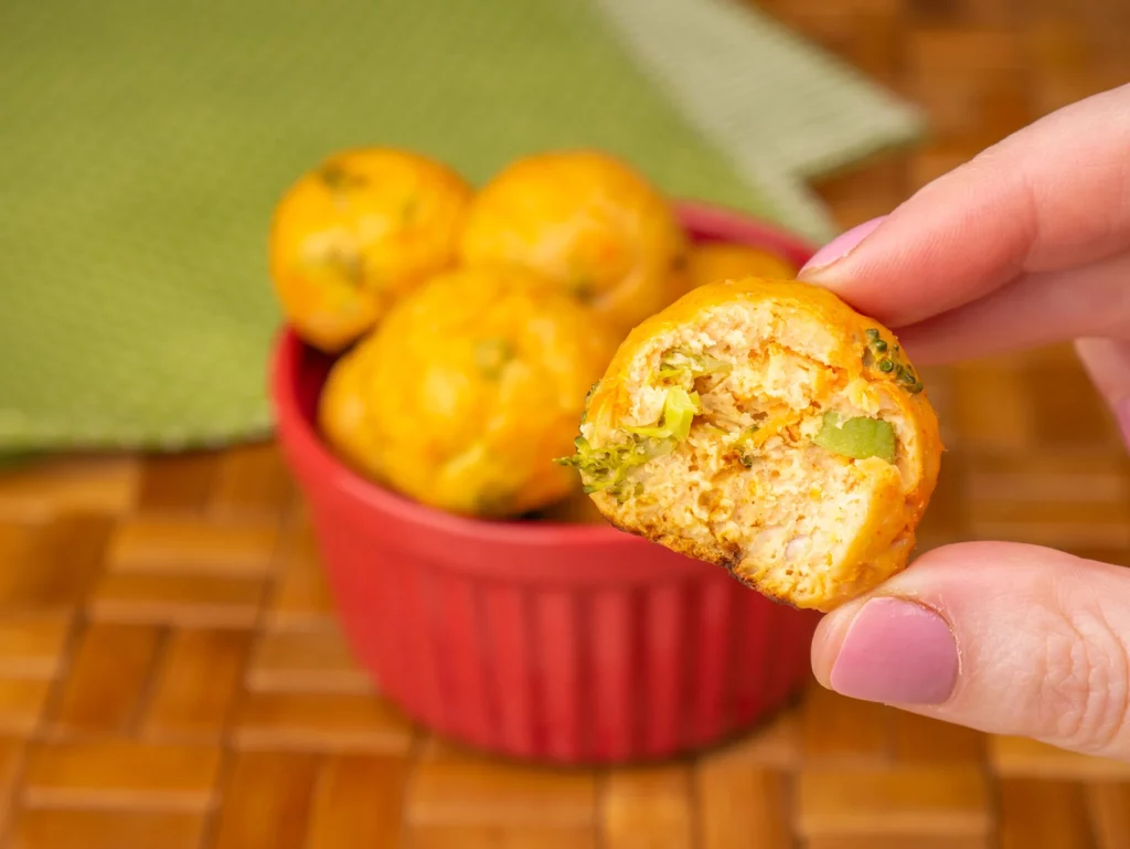 Bolinho de arroz com frango