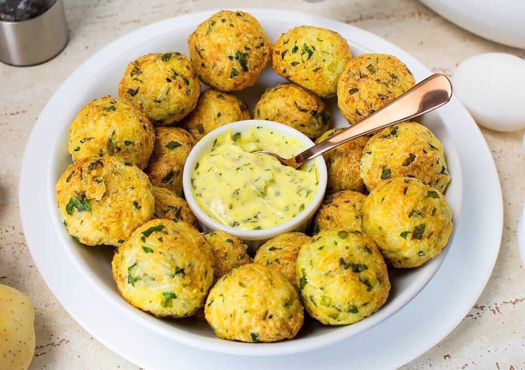 Bolinho de arroz no forno