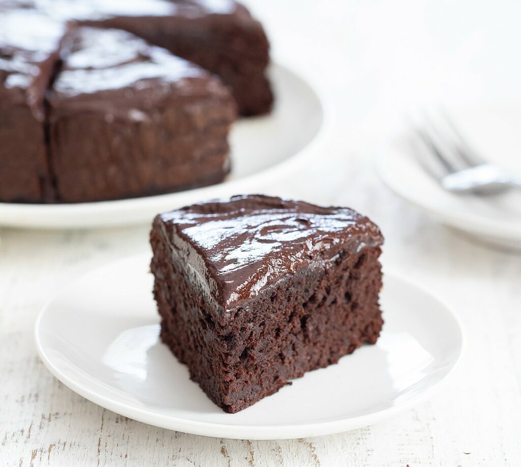 Bolo de chocolate com farinha de trigo