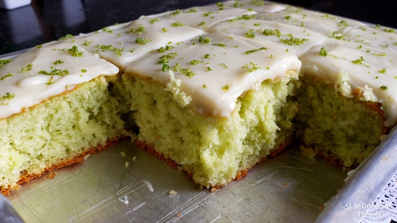 Bolo de limão no liquidificador