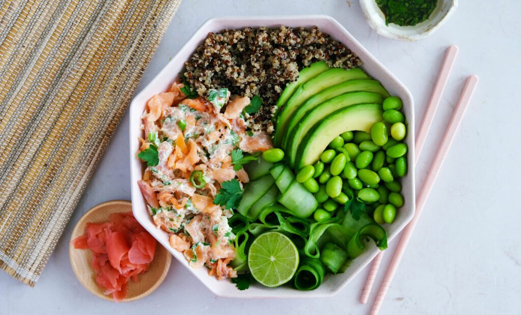 Poke de quinoa