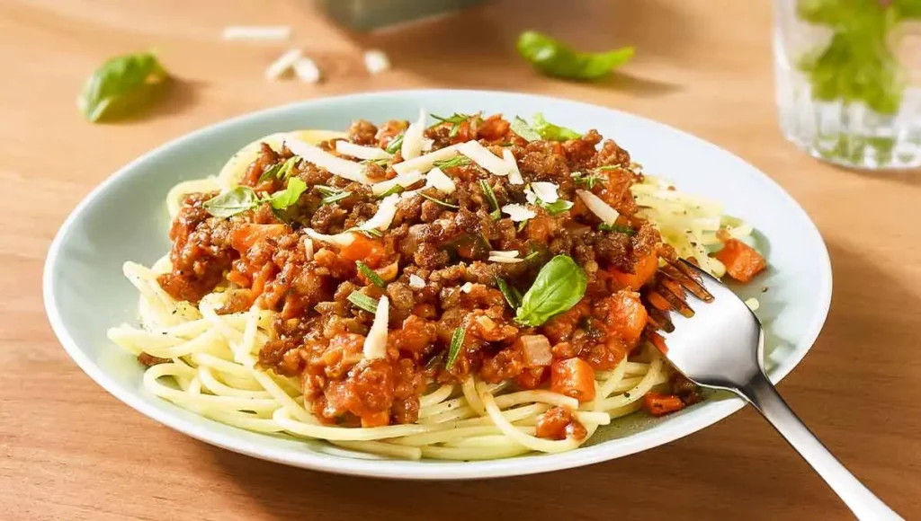 Macarrão de panela de pressão com carne moída