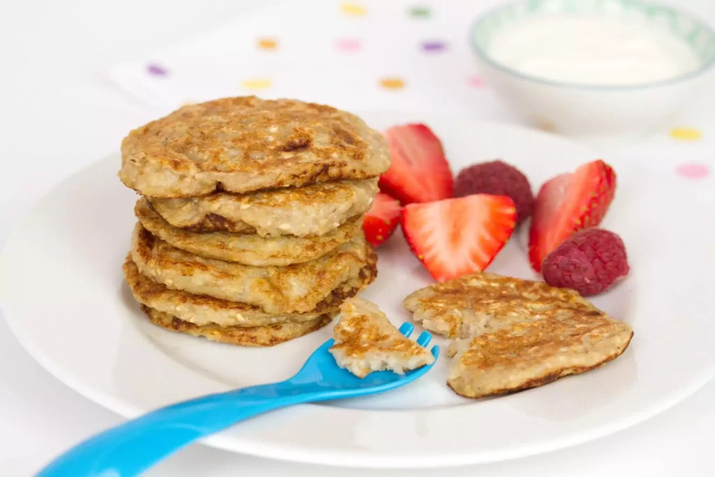 Panqueca de banana para bebê