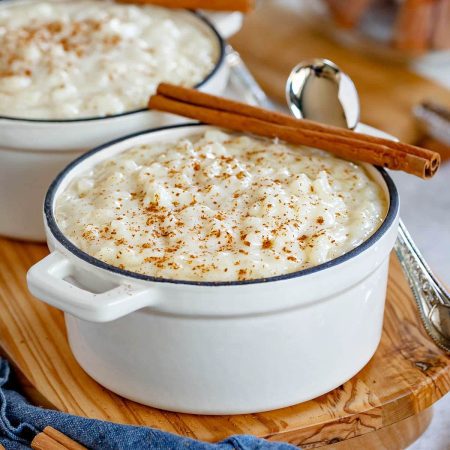 Arroz doce com creme de leite