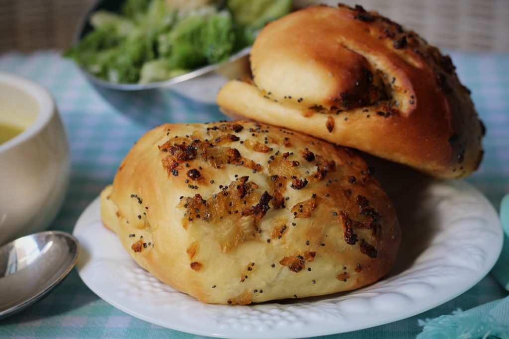 Pão de cebola de liquidificador